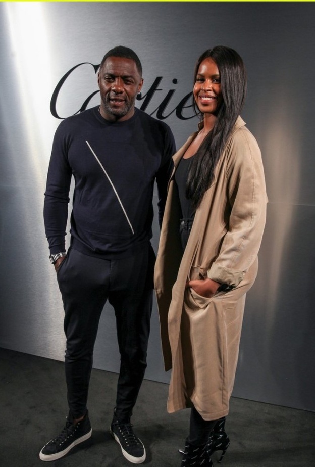 إدريس إلبا وزوجته سابرينا