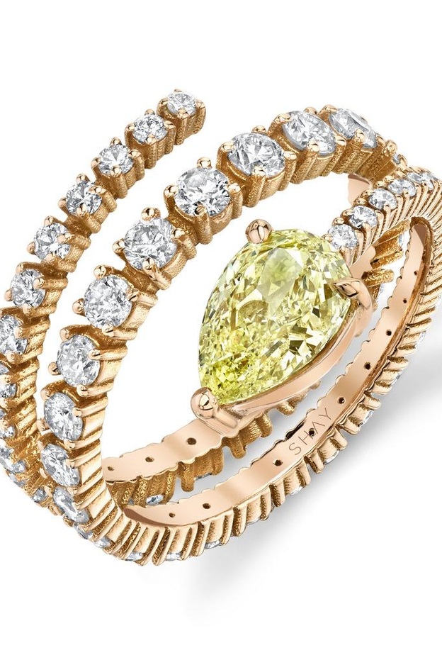 خواتم ذهب باحجار الالماس من شاي Shay