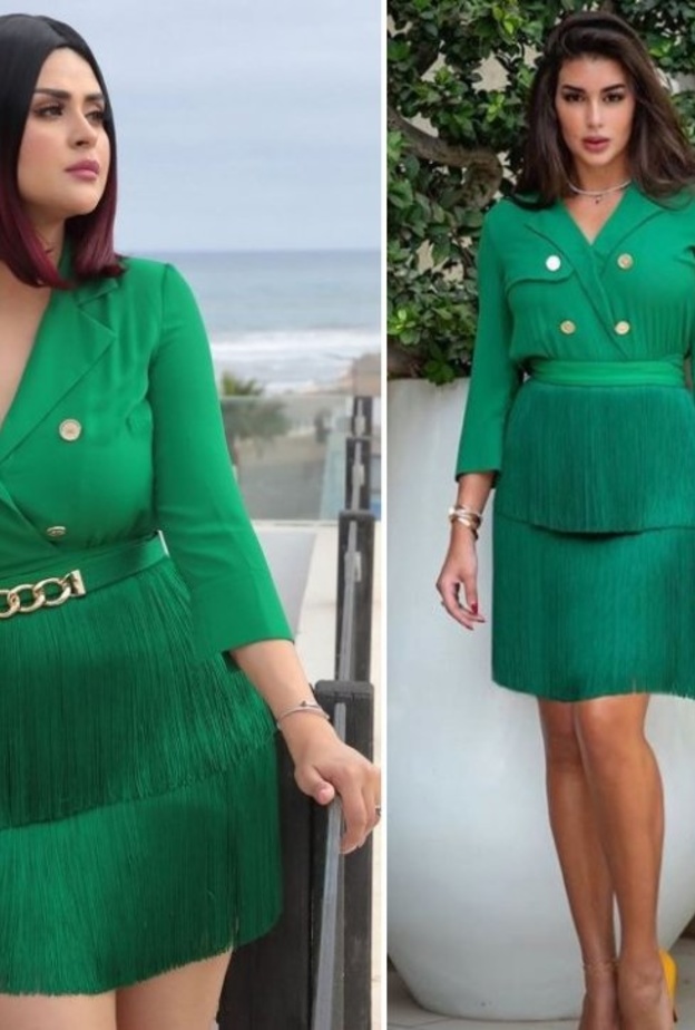 صور اطلالة ياسمين صبري وسلمى رشيد بنفس الفستان من بدت الاجمل