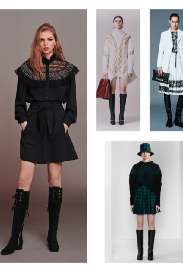 تصاميم جزمات أنيقة باللون الأسود