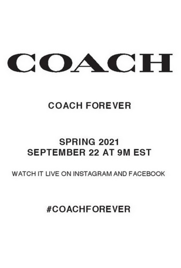 بث مباشر لعرض أزياء Coach لربيع 2021