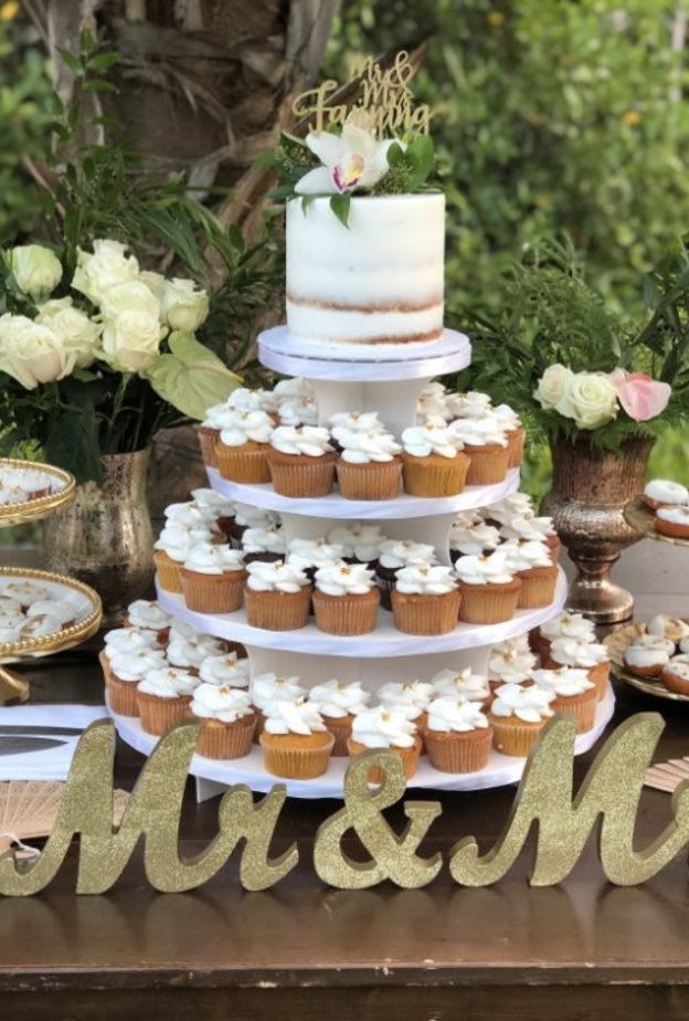  طاولة الكب الكيك تناسب اجواء حفلات الزفاف الخريفية