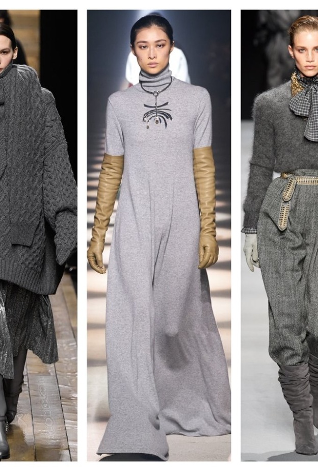 استوحي اطلالاتك الخريفية بمختلف درجات اللون الرمادي من عروض أزاء خريف 2020