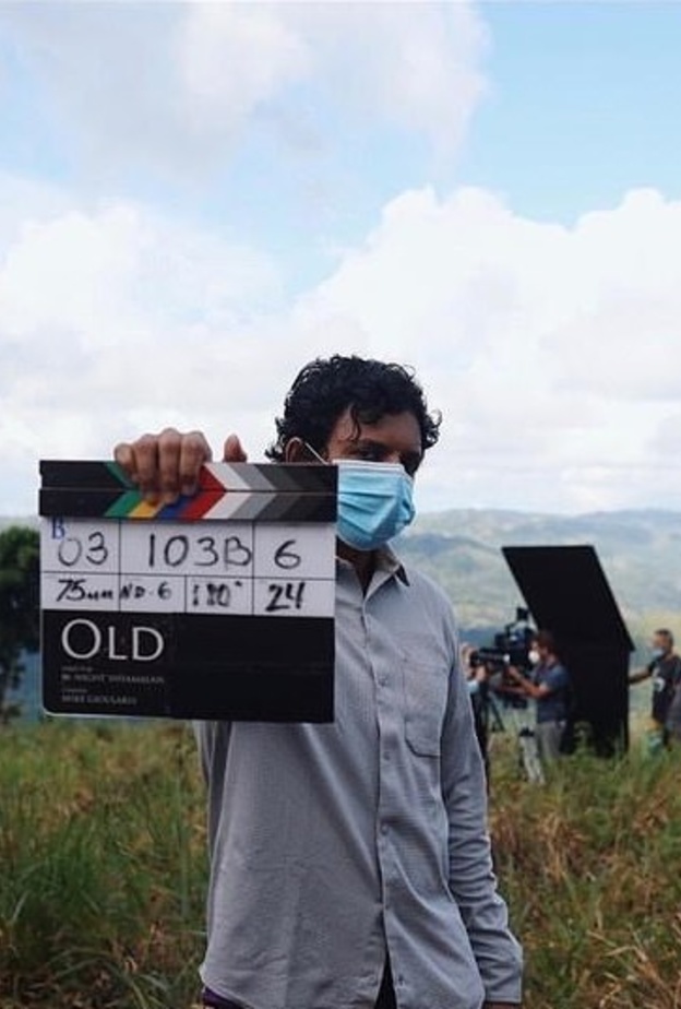 نايت شاياملان في موقع تصوير old