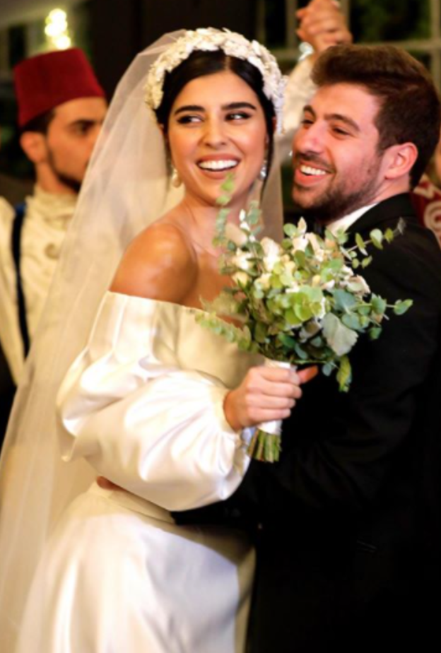 زينة مكي في حفل زفافها