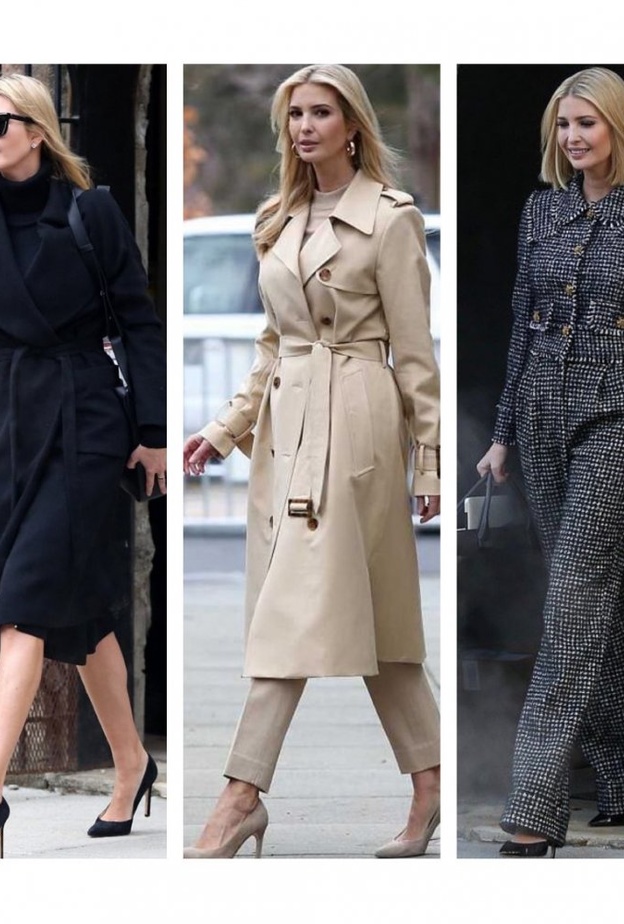 اطلالات إيفانكا ترامب بأسلوب خريفي راقي وأنيق بالألوان الكلاسيكية