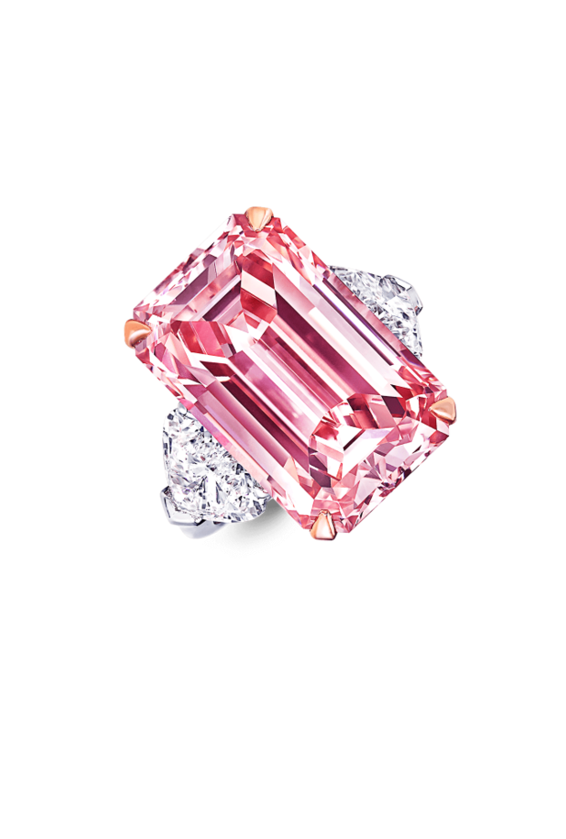  خواتم خطوبة باللون الوردي تضامناً مع حملة سرطان الثدي من دار Graff