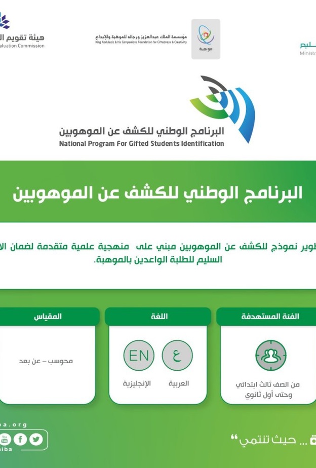 البرنامج الوطني للكشف عن الموهوبين