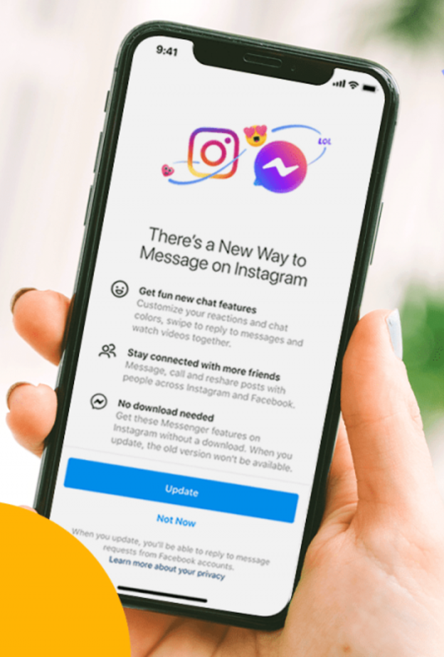 فيسبوك ستبدأ بدمج محادثات انستقرام و مسنجر