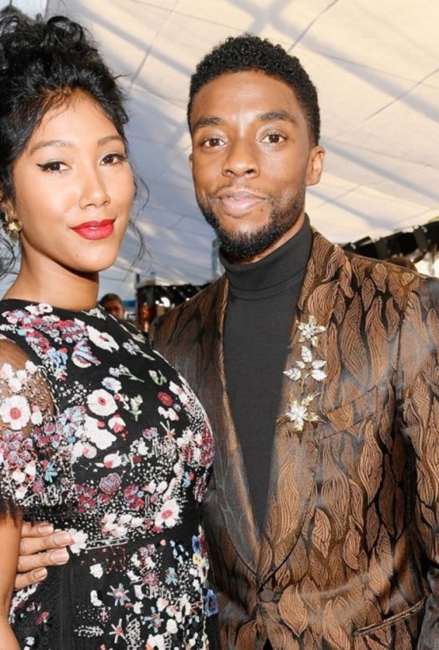 تشادويك بوسمان و زوجته تايلور