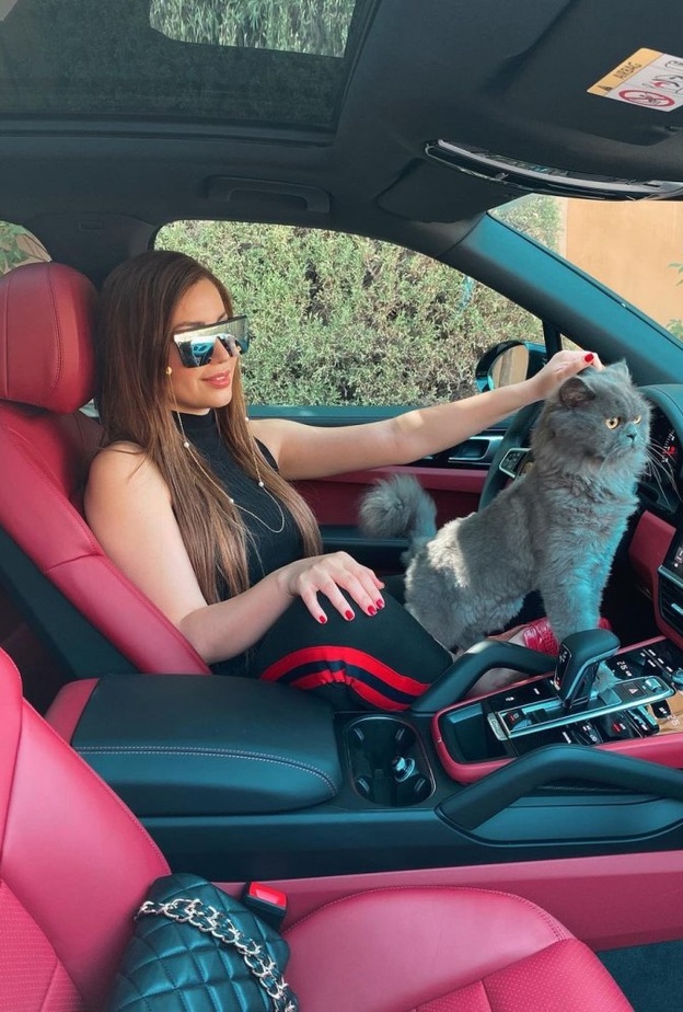 سيارة نسرين طافش الجديدة