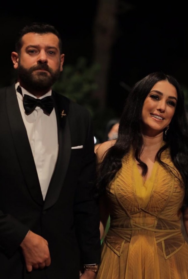 كندة علوش وزوجها عمرو يوسف في الجونة