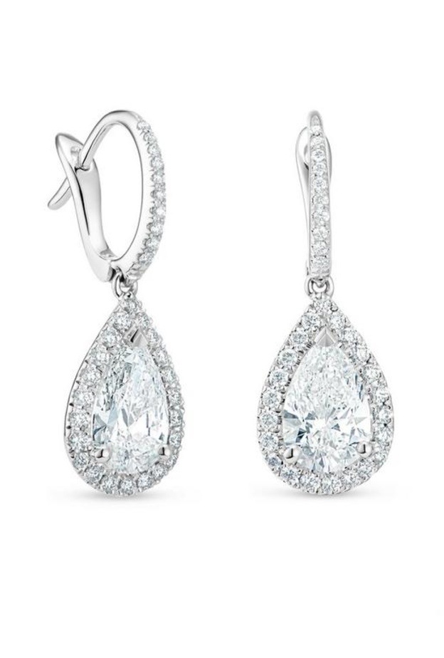 موديلات اقراط الماس من دار De Beers