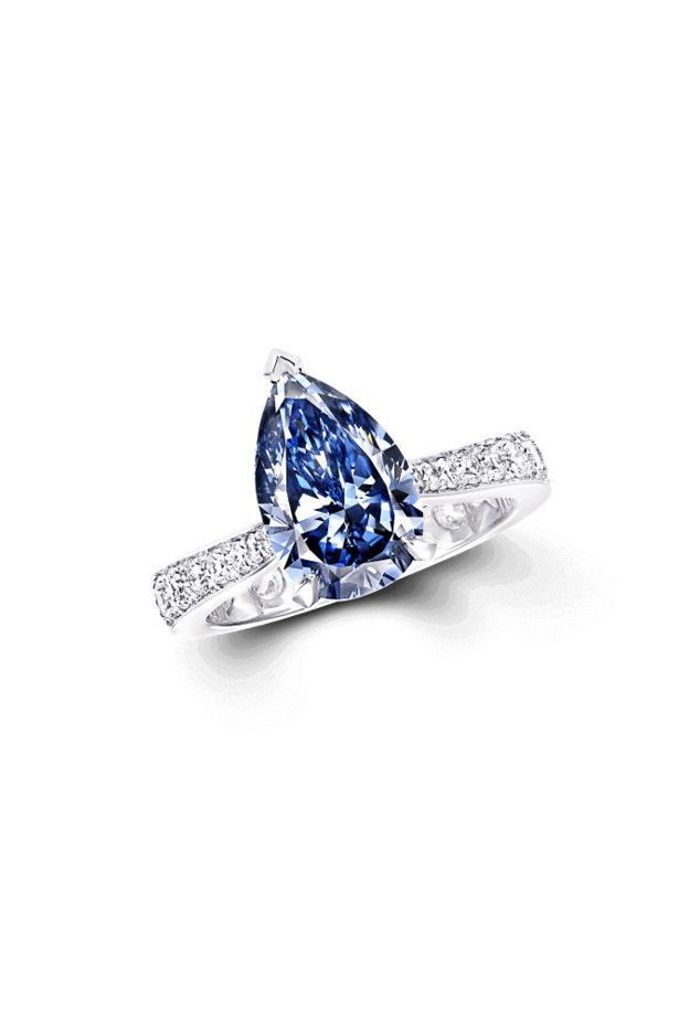 خواتم زواج من الالماس الازرق من دار Graff 