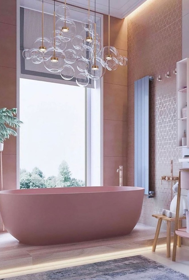  ألوان جذابة وإنارة طبيعية لديكورات حمامات 2020