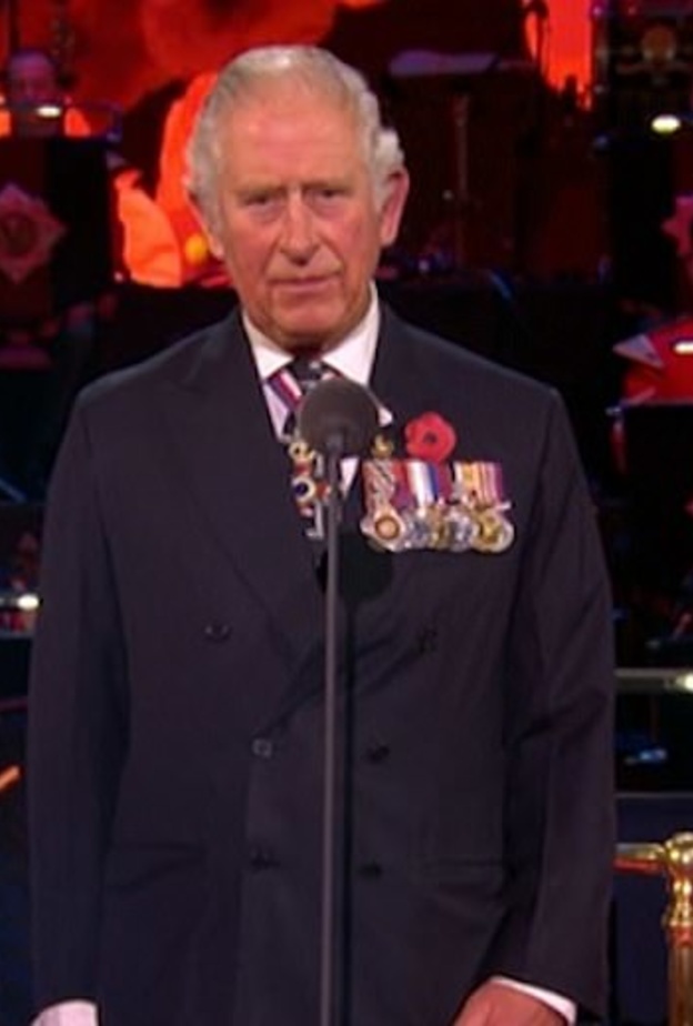 الأمير تشارلز يلقي كلمة مؤثرة في حفل يوم الذكرى في قاعة ألبرت