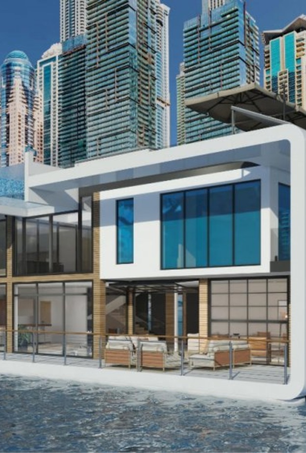 مشروع منتجع قصر البحر العائم الأول من نوعه في دبي