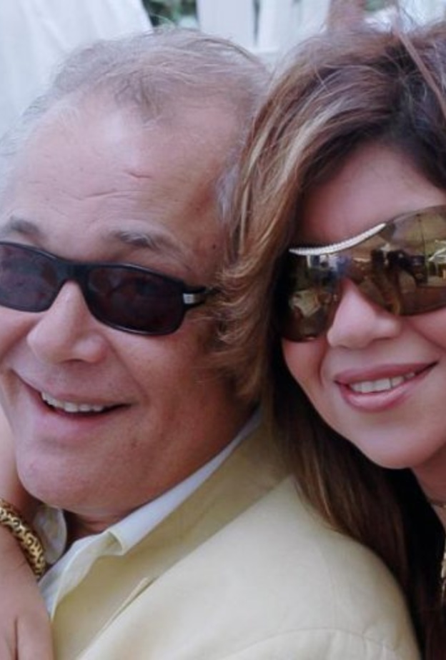 بوسي شلبي وزوجها الراحل