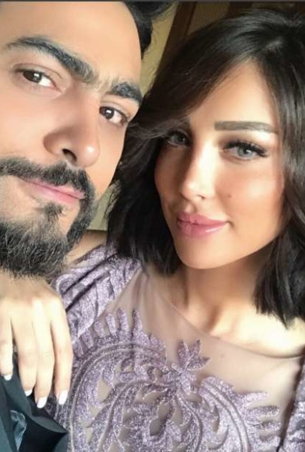 انفصال بسمة بوسيل وتامر حسني