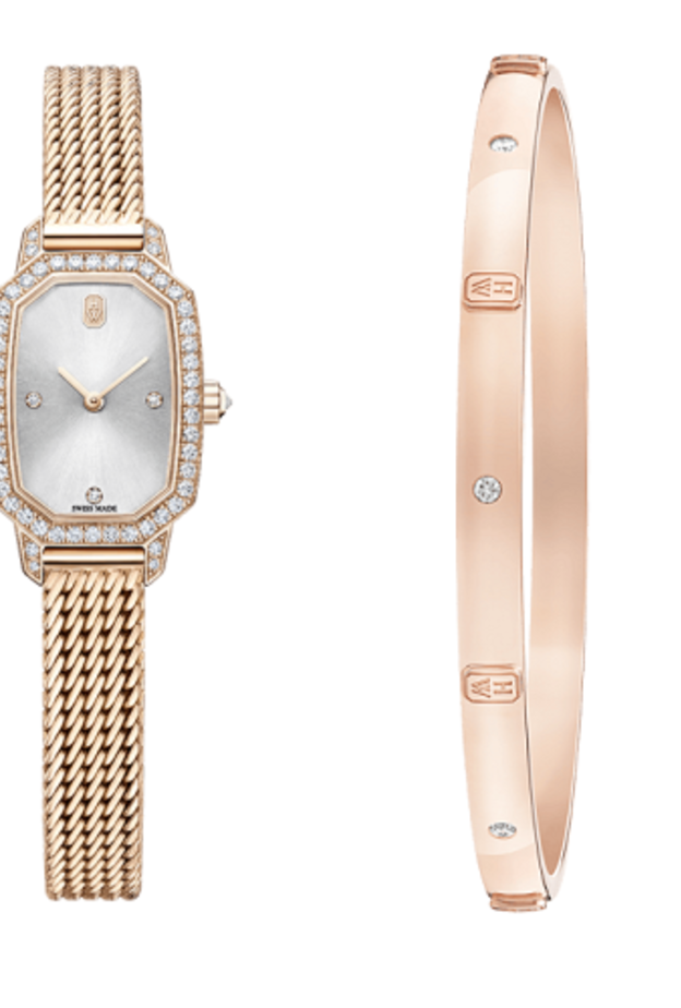 ساعة وسوار من هاري ونستون Harry Winston