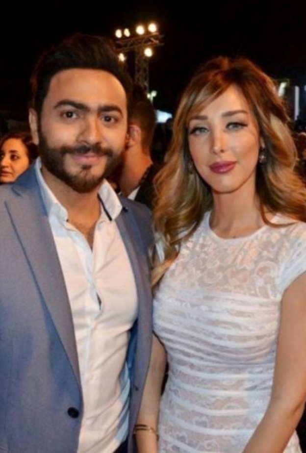 انفصال بسمة بوسيل وتامر حسني