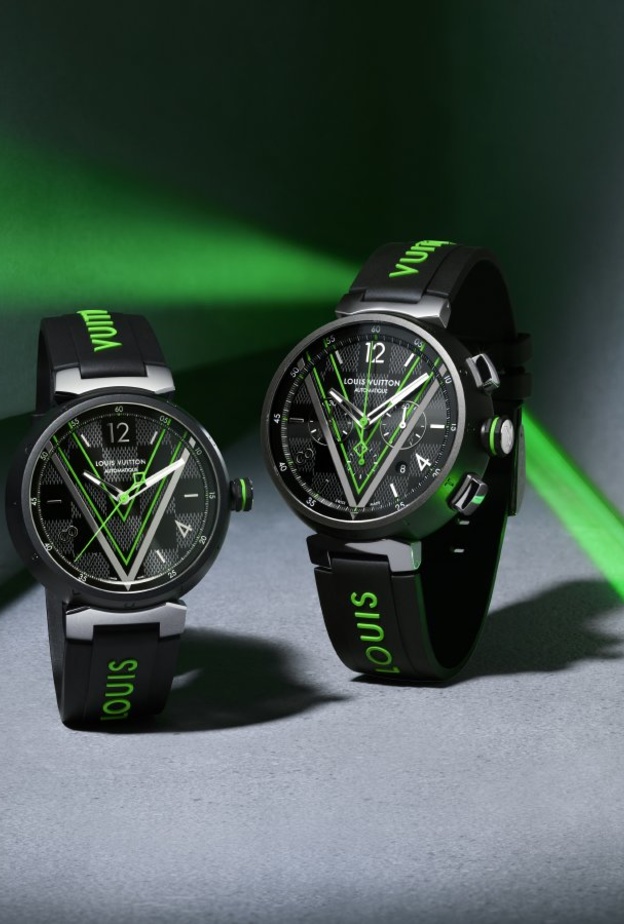 ساعة تامبور دامييه غرافيت رايس الجريئة من لويس ڤويتون