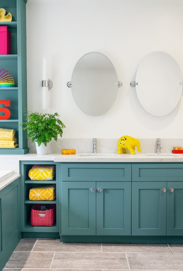  اكسسوارات بألوان جذابة تزيين ديكور حمامات الأطفال