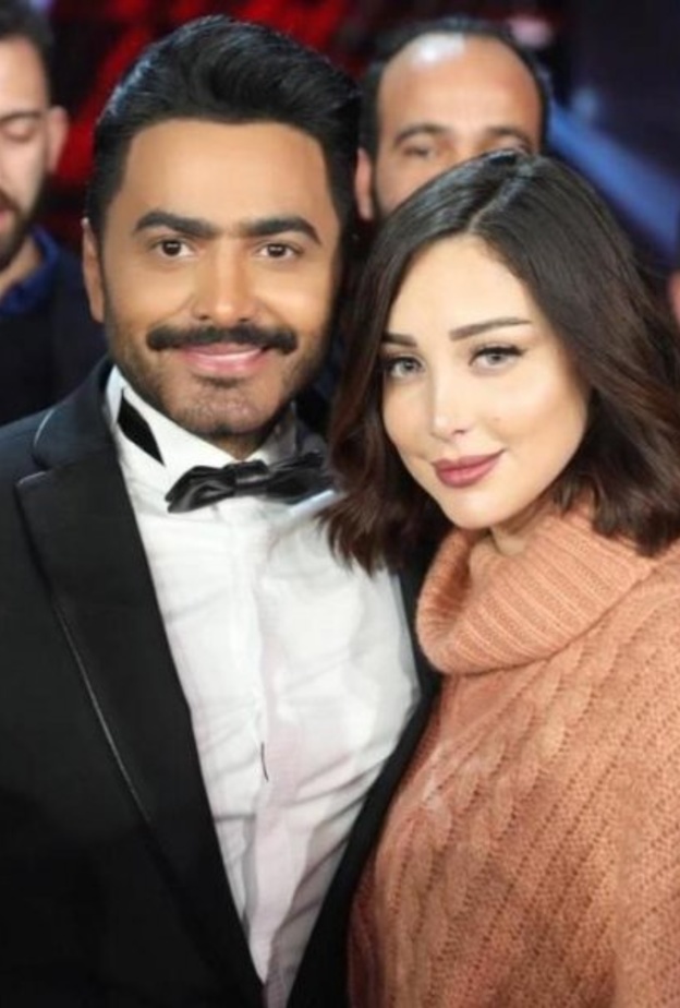 تامر حسني وبسمة بوسيل