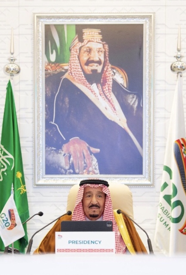 الملك سلمان بن عبدالعزيز يرأس قمة العشرين الافتراضية بالرياض
