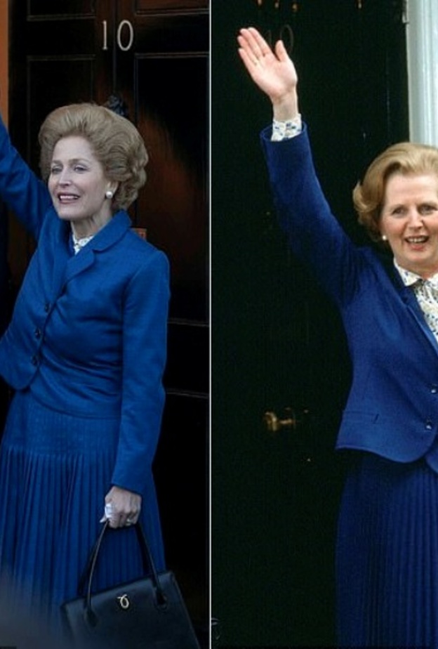 صور إطلالات مارغريت تاتشر في مسلسل The Crown هل تطابقت مع الحقيقة