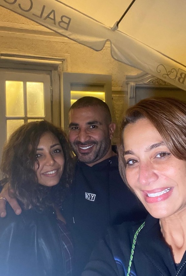 احمد سعد وخطيبته مع بسمة وهبة