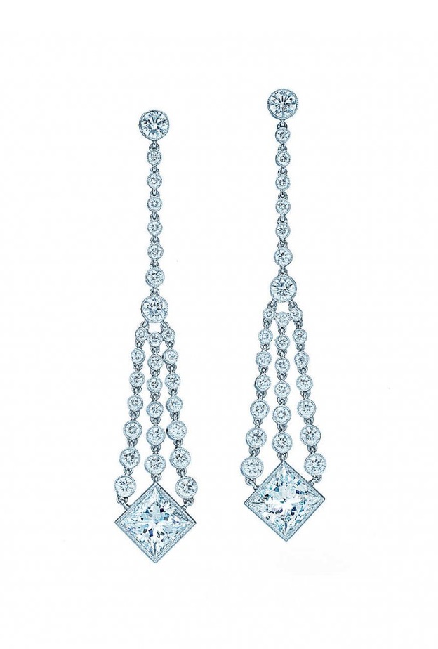 موديلات أقراط شاندلير من Tiffany & Co