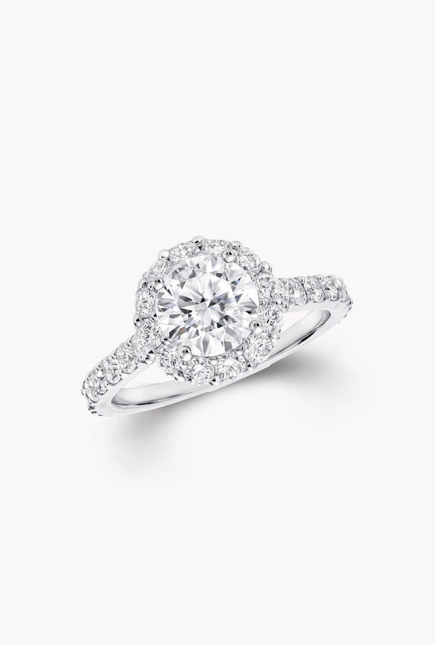 موديلات خواتم خطوبة الماس بالشكل الدائري من دار Graff