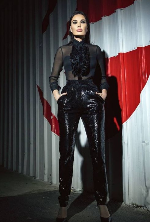 آخر إطلالات سيرين عبد النور حملت توقيع دار سان لوران