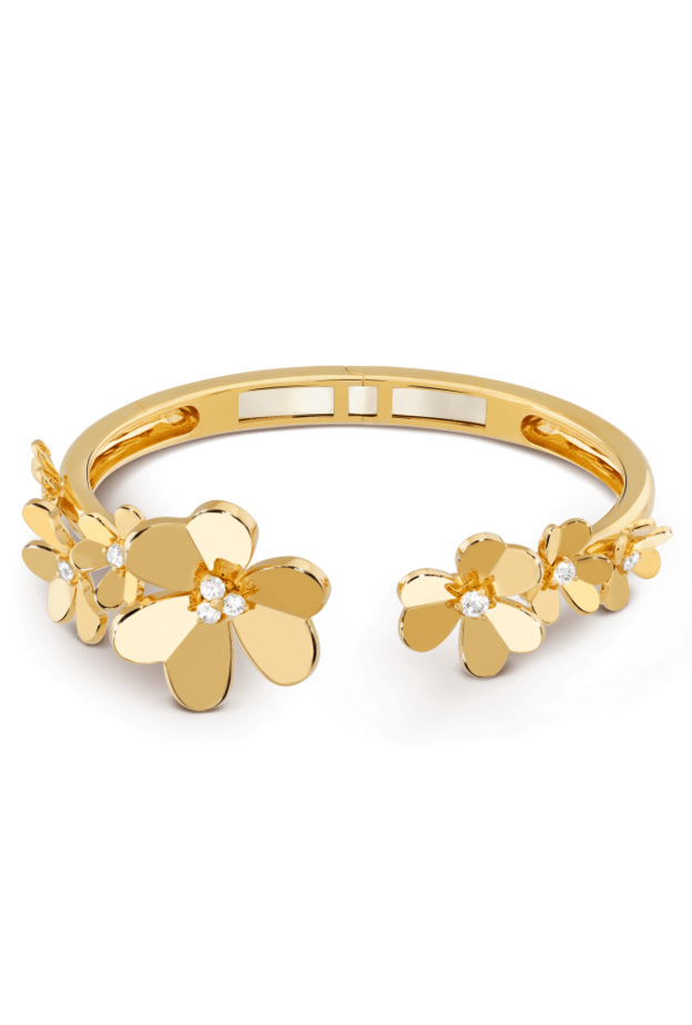 أسوارة من الذهب الأصفر والماس من دار Van Cleef & Arpels