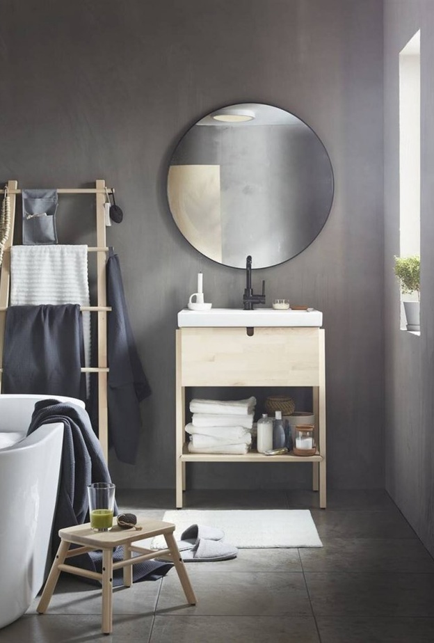  الخشب في ديكورات الحمامات العصرية 2021