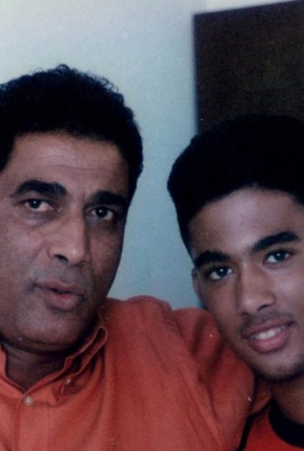 أحمد زكي وابنه هيثم