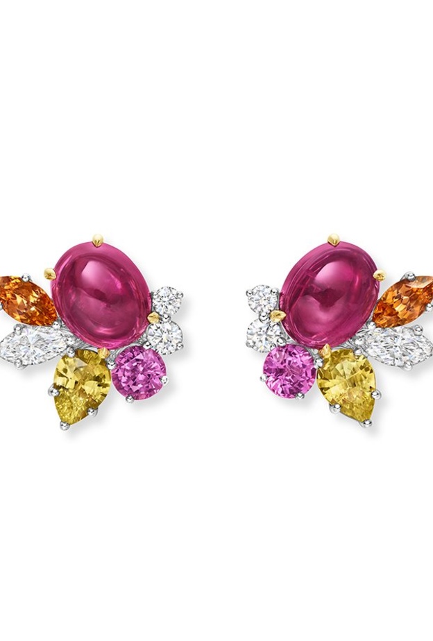 أقراط من هاري ونستون Harry Winston