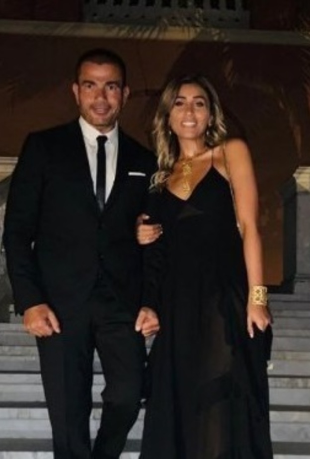 دينا الشربيني وعمرو دياب