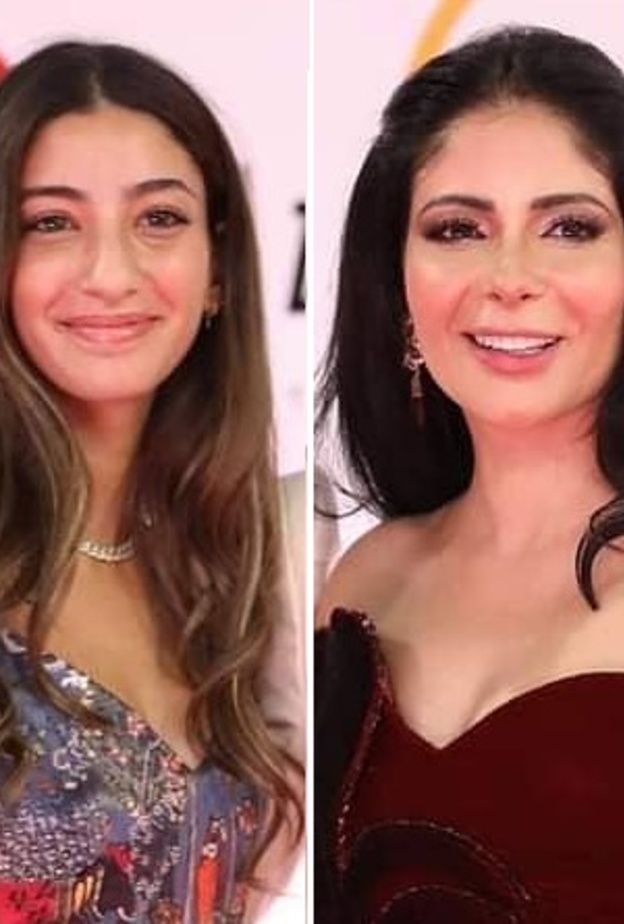  مكياج ابنة احمد حلمي ومنى زكي في افتتاح مهرجان القاهرة السينمائي الدولي 2020