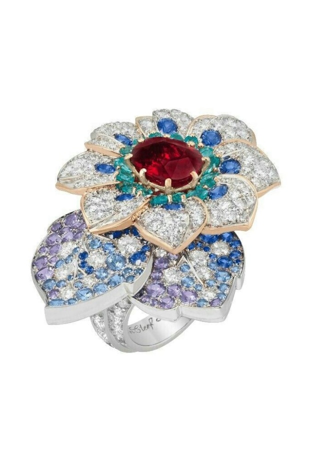 موديلات خواتم رائعة بالأحجار الكريمة بقصة ال Cushion