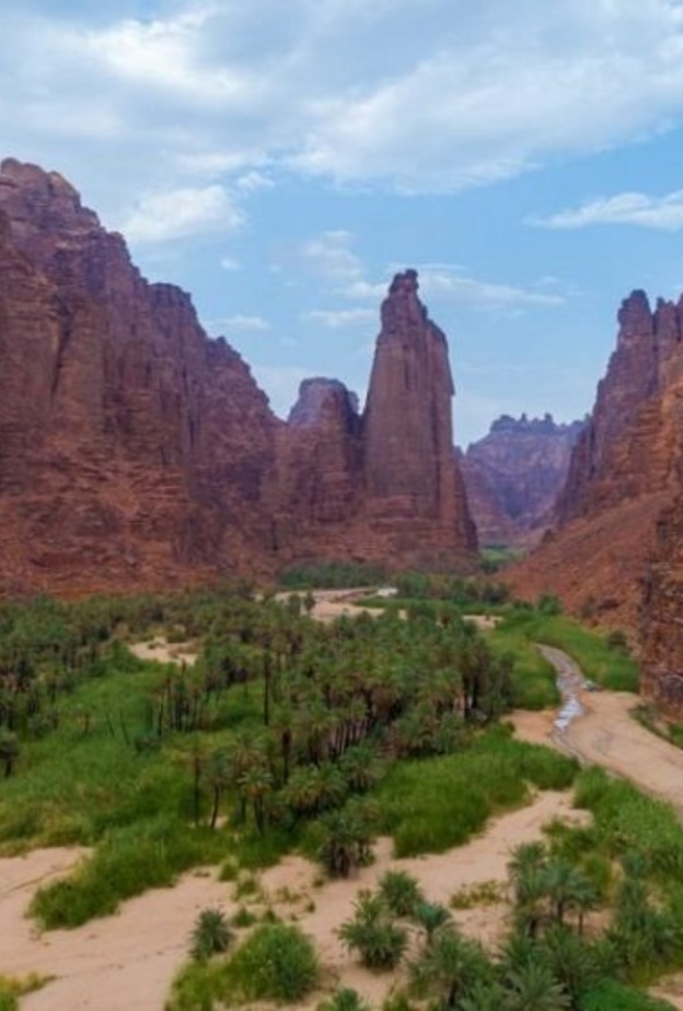 وادي الديسة من أفضل الوجهات الطبيعية بالسعودية - المصدر وكالة الأنباء السعودية