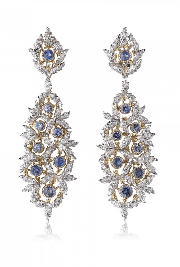 أقراط Pavone من ماركة بوتشيلاتي Buccellati