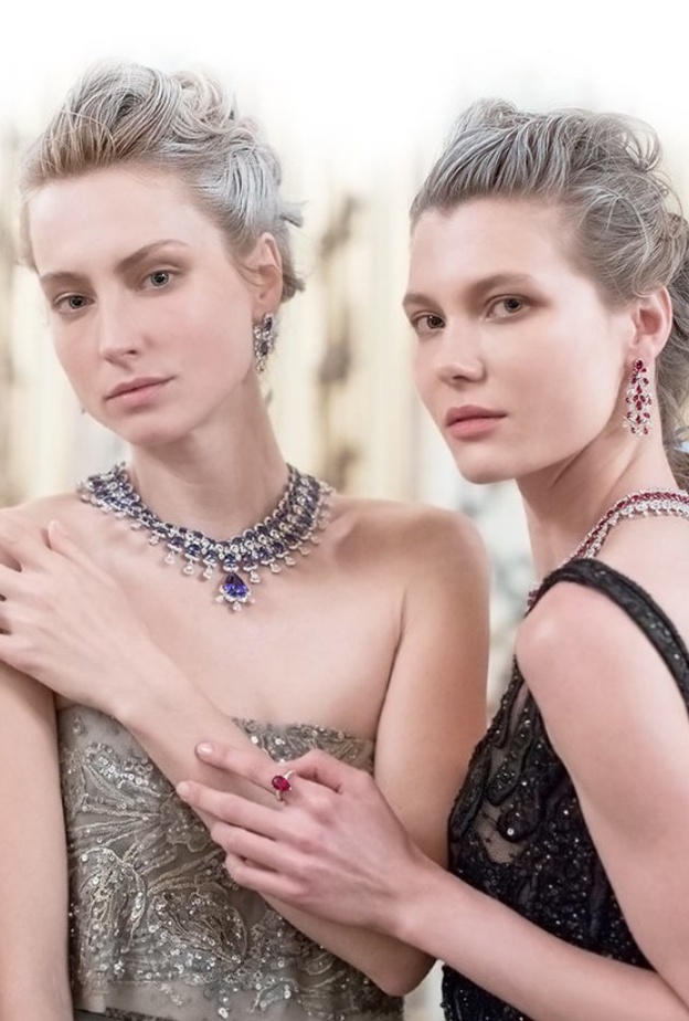 مجوهرات للعروس من الاحجار الكريمة من دار Chopard