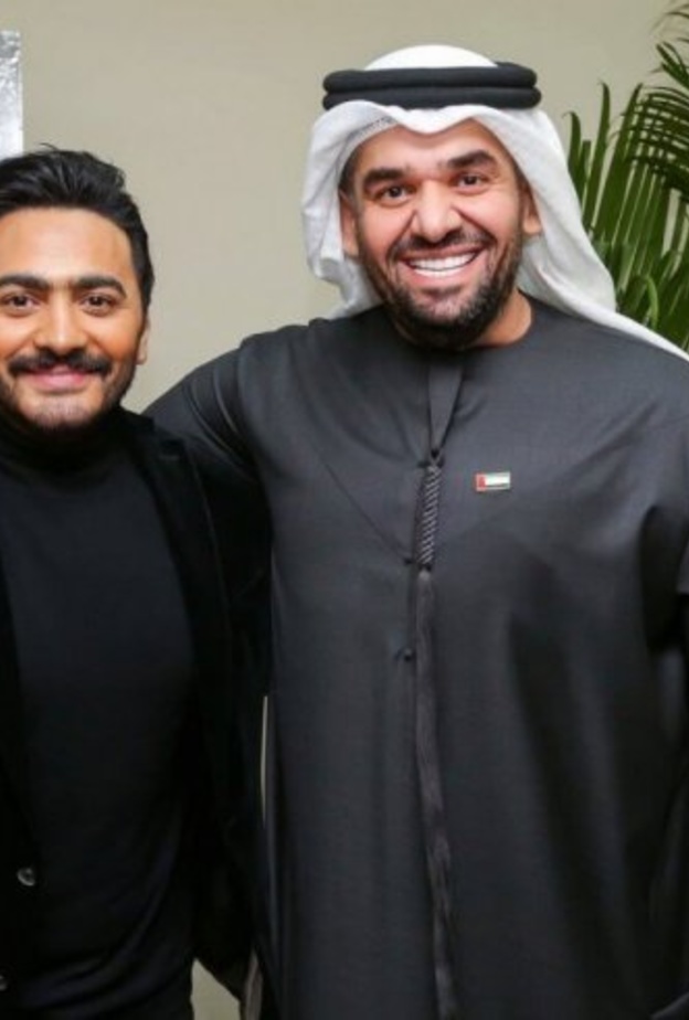 حسين الجسمي وتامر حسني 