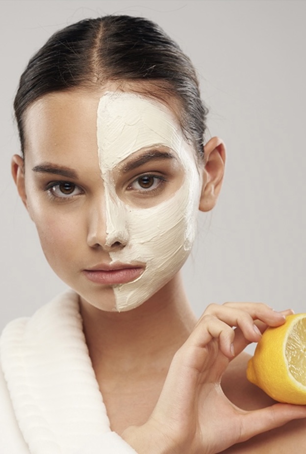 النشا والليمون لتفتيح البشرة