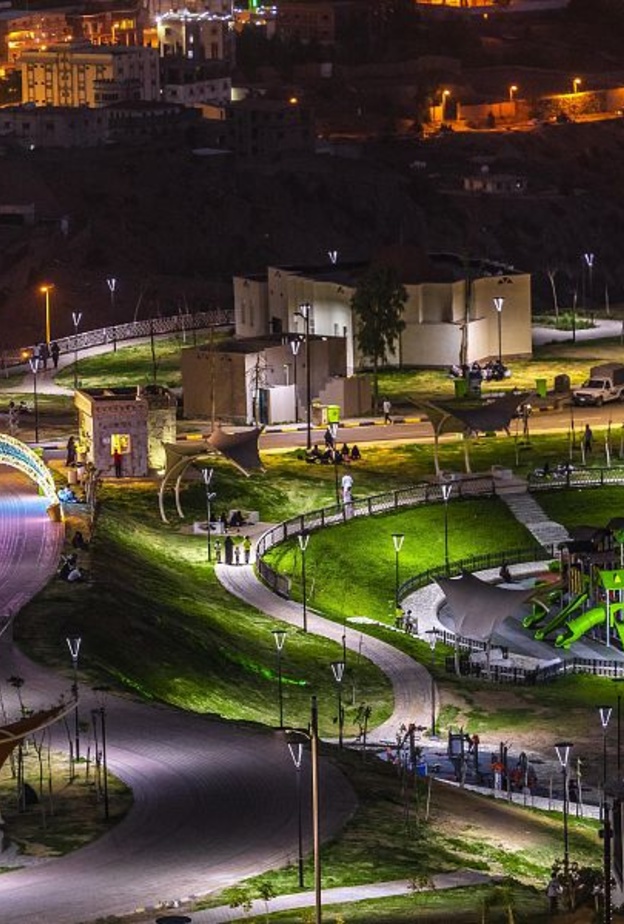 منتزه الأمير حسام بالباحة وروعة المسطحات الخضراء - وكالة الأنباء السعودية