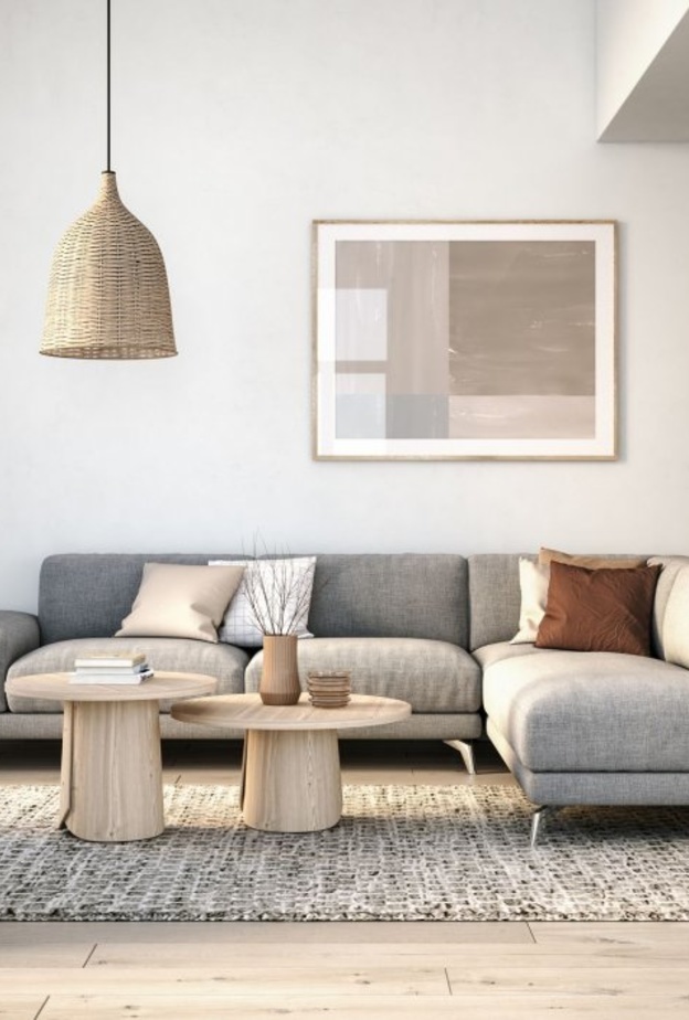  الألوان الترابية لديكورات غرف معيشة مريحة