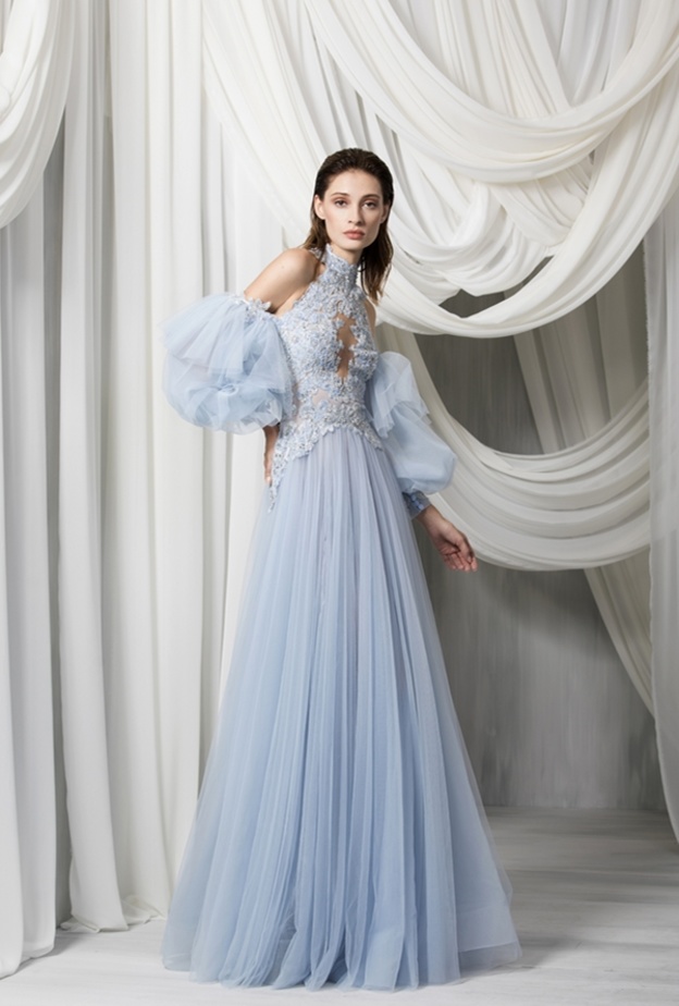 فساتين خطوبة بأكمام منفصلة من طوني ورد