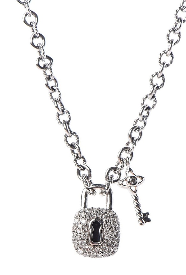 احدث موديلات سلاسل ذهب على شكل القفل موضة 2021 من David Yurman